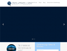 Tablet Screenshot of geekthology.com